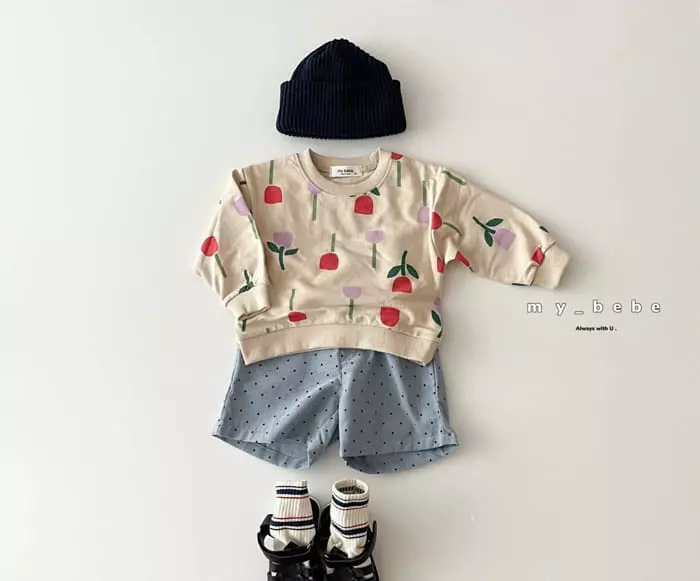 My Bebe - Korean Children Fashion - #todddlerfashion - Paint Sweatshirt - 9
