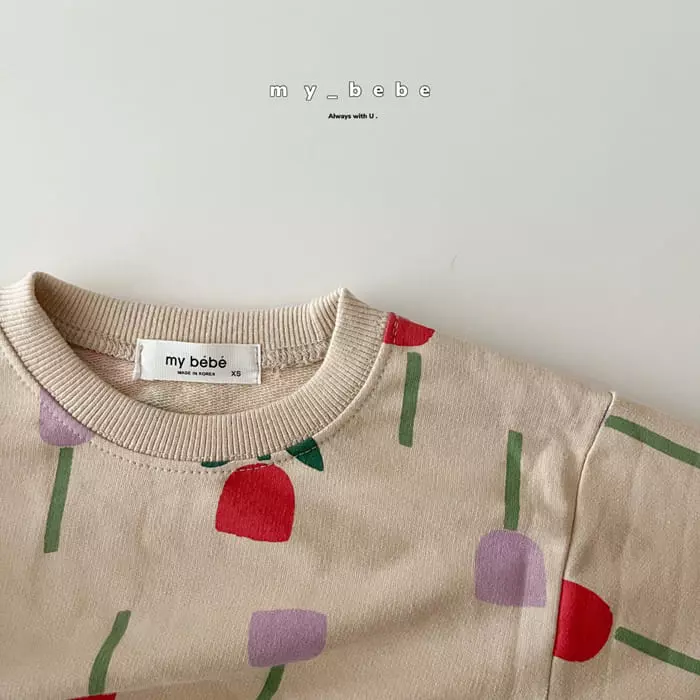 My Bebe - Korean Children Fashion - #toddlerclothing - Paint Sweatshirt - 10