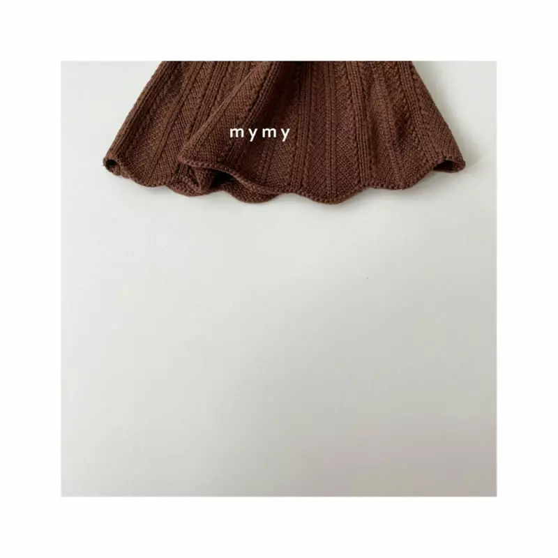 My Socks - Korean Children Fashion - #stylishchildhood - Apricot Zam Knit Skirt - 4