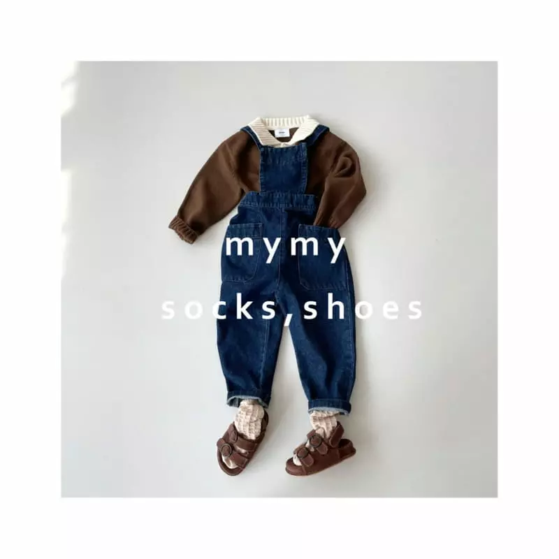My Socks - Korean Children Fashion - #childrensboutique - Patissier Overalls Denim - 6