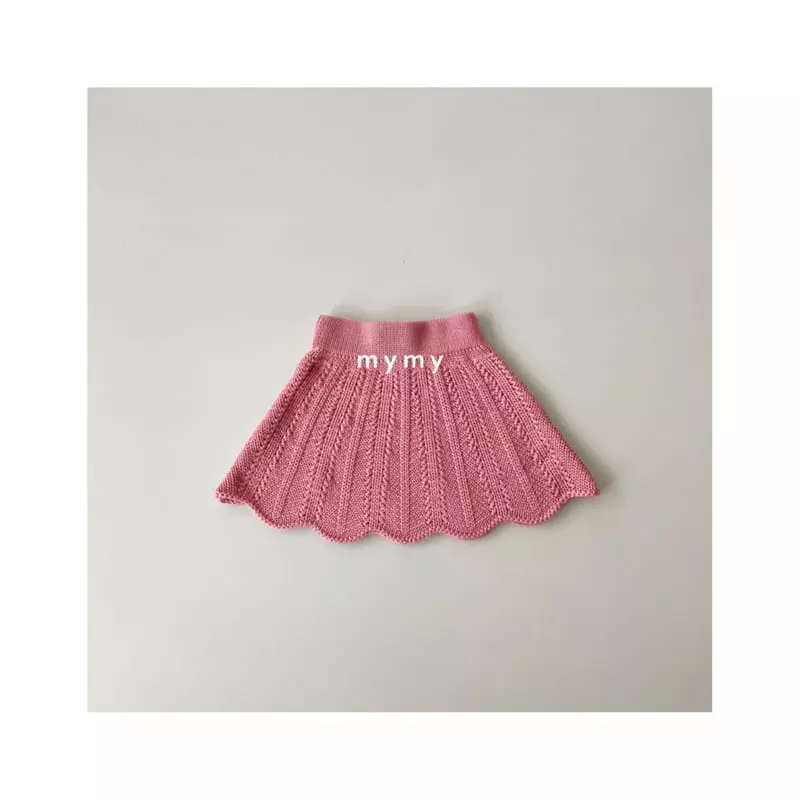My Socks - Korean Children Fashion - #designkidswear - Apricot Zam Knit Skirt - 6