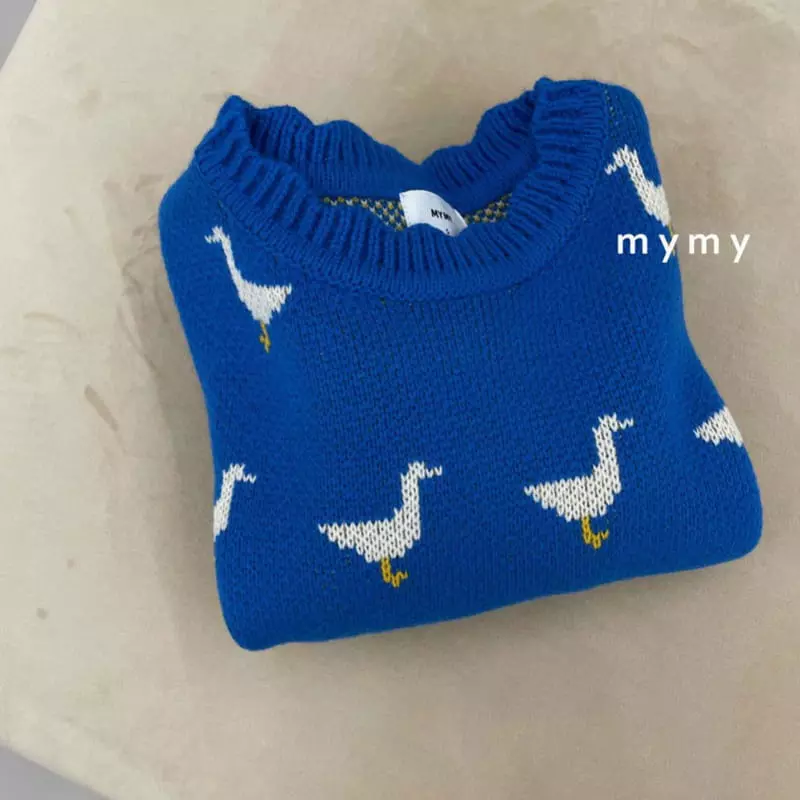 My Socks - Korean Children Fashion - #kidsshorts - Cream Cheece Knit Tee - 2