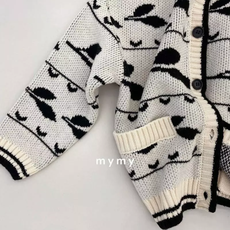 My Socks - Korean Children Fashion - #magicofchildhood - Grape Knit Cardigan - 3
