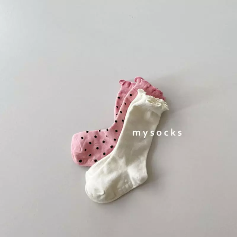 My Socks - Korean Children Fashion - #magicofchildhood - Strawberry Cream Bread Socks Set