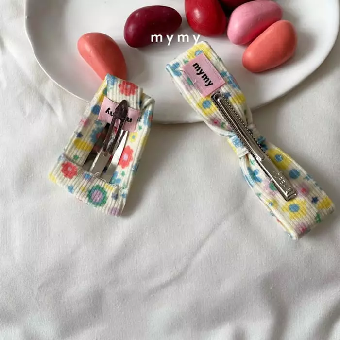 My Socks - Korean Children Fashion - #magicofchildhood - Banana Pudding Hairpin Set - 2