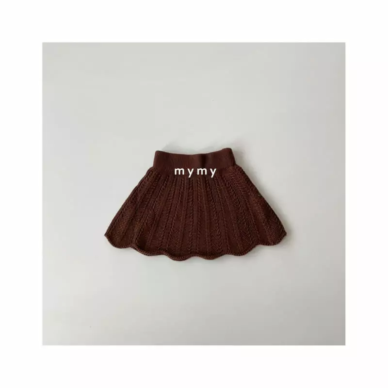 My Socks - Korean Children Fashion - #toddlerclothing - Apricot Zam Knit Skirt - 2