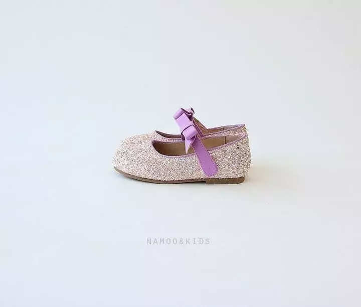 Namoo & Kids - Korean Children Fashion - #kidsshorts - Luna Ribbon Glitter Merry Jane - 3