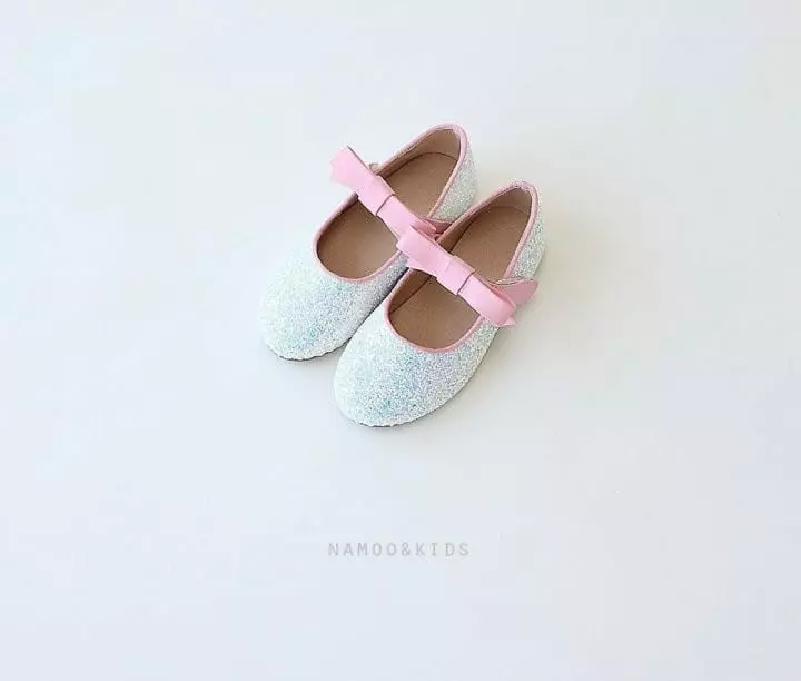 Namoo & Kids - Korean Children Fashion - #kidsshorts - Luna Ribbon Glitter Merry Jane - 4
