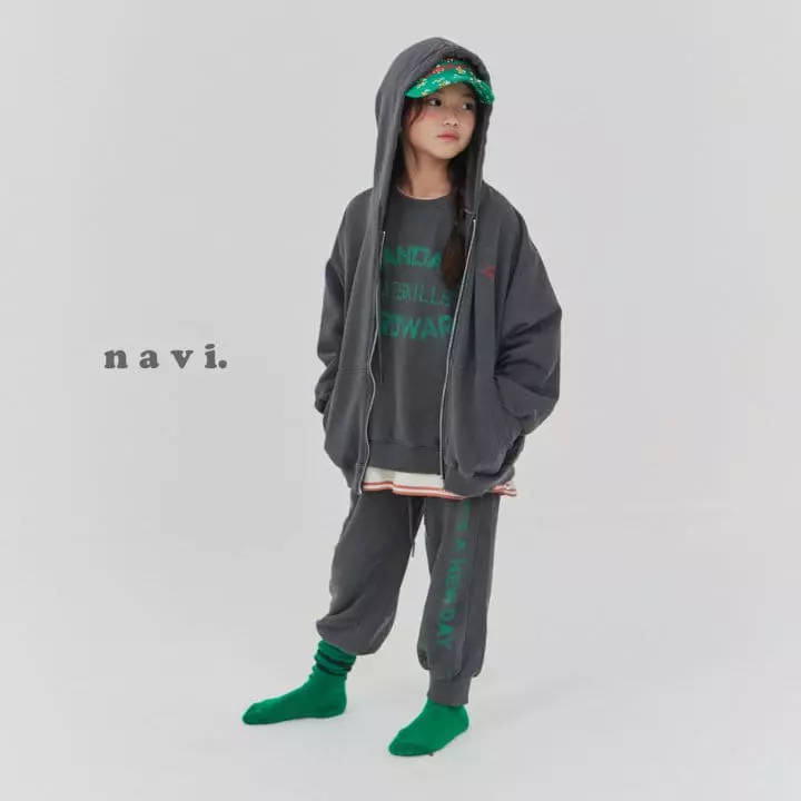 Navi - Korean Children Fashion - #childrensboutique - Pigment Hoody - 8