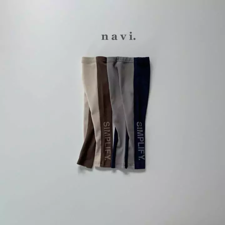 Navi - Korean Children Fashion - #childrensboutique - Simple Leggings