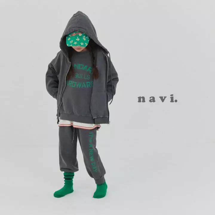 Navi - Korean Children Fashion - #designkidswear - Pigment Hoody - 9