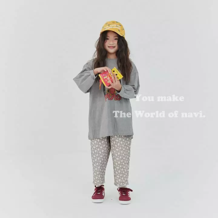 Navi - Korean Children Fashion - #fashionkids - Fog Flower Pants - 9
