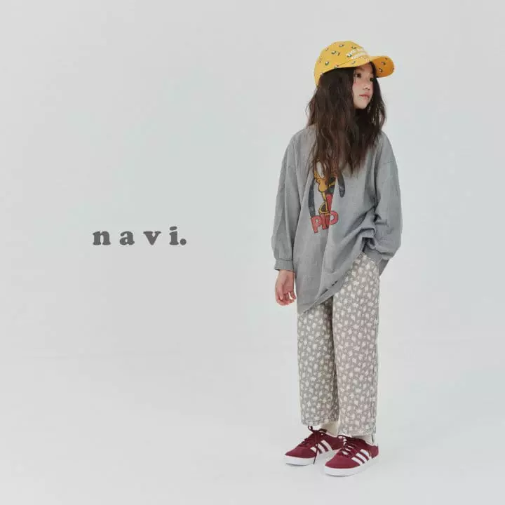Navi - Korean Children Fashion - #kidsshorts - Fog Flower Pants - 10