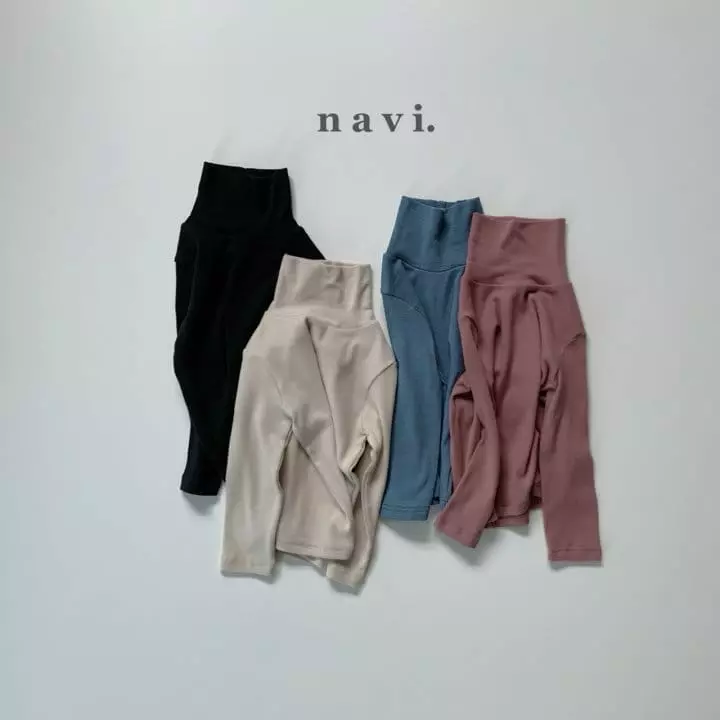 Navi - Korean Children Fashion - #kidsshorts - Sild Turtleneck Tee