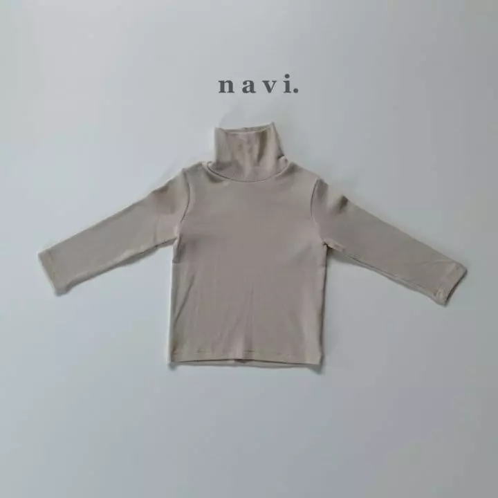 Navi - Korean Children Fashion - #kidsstore - Sild Turtleneck Tee - 2