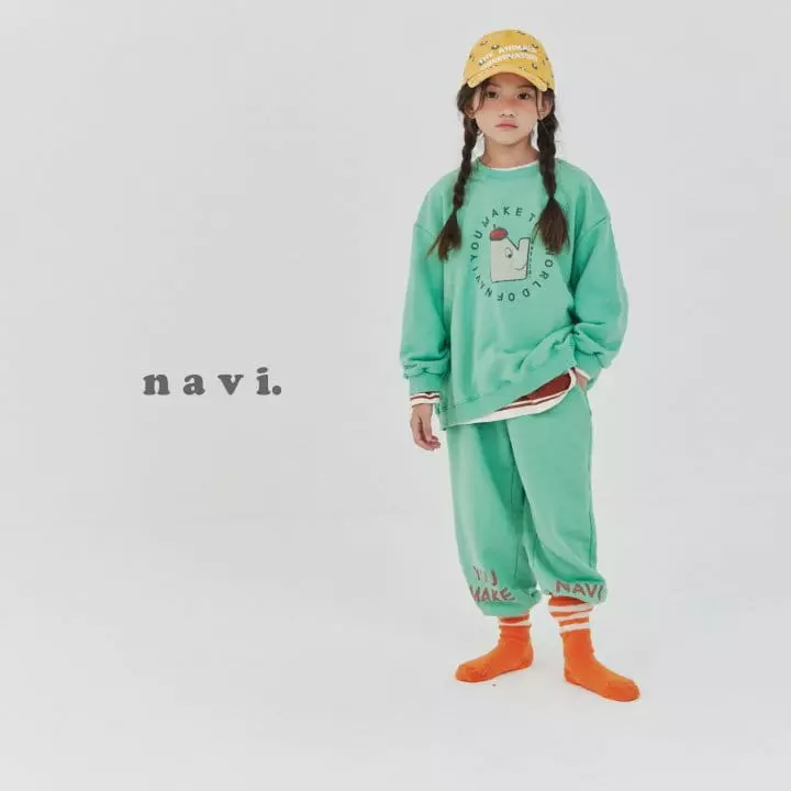 Navi - Korean Children Fashion - #littlefashionista - Pot Sweatshirt - 2