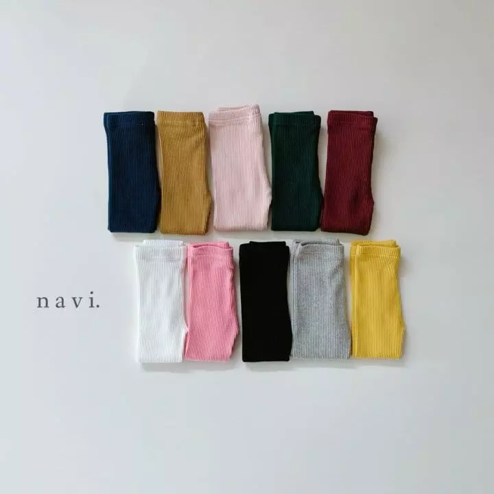 Navi - Korean Children Fashion - #minifashionista - Rib Leggings