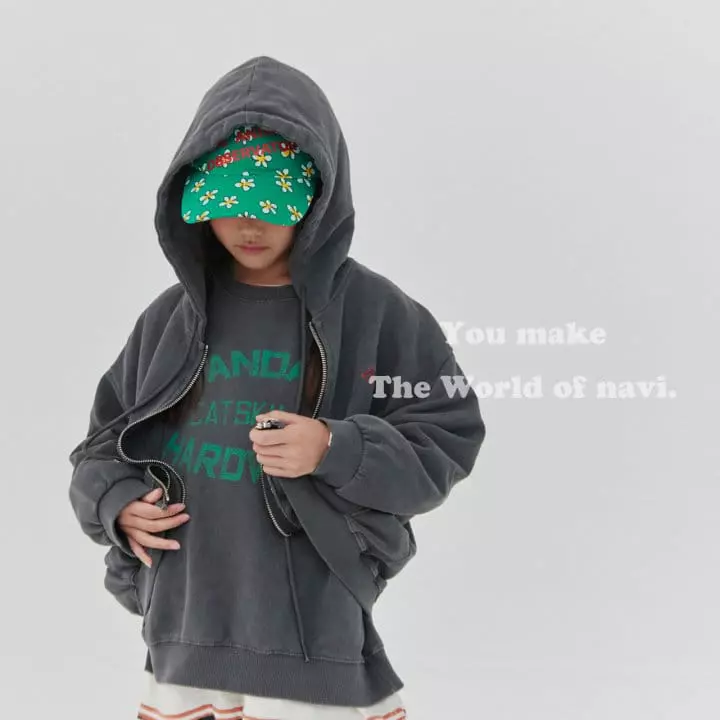 Navi - Korean Children Fashion - #stylishchildhood - Pigment Hoody - 6