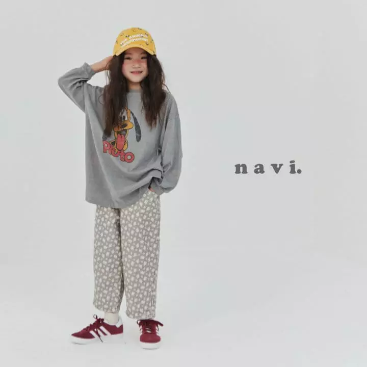 Navi - Korean Children Fashion - #toddlerclothing - Pluto Long Tee - 9