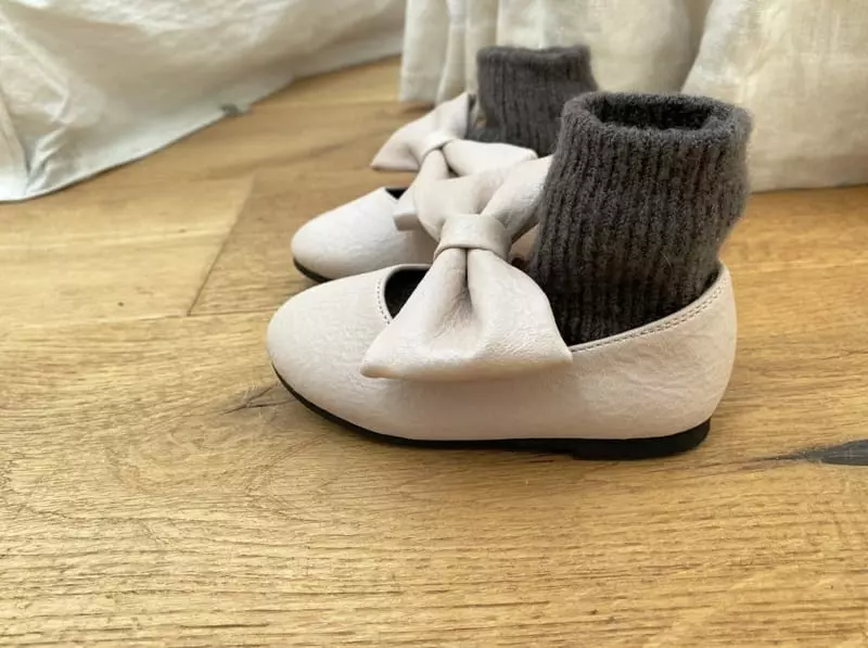 Neko - Korean Children Fashion - #littlefashionista - nk894 Blue Bell Flats - 4