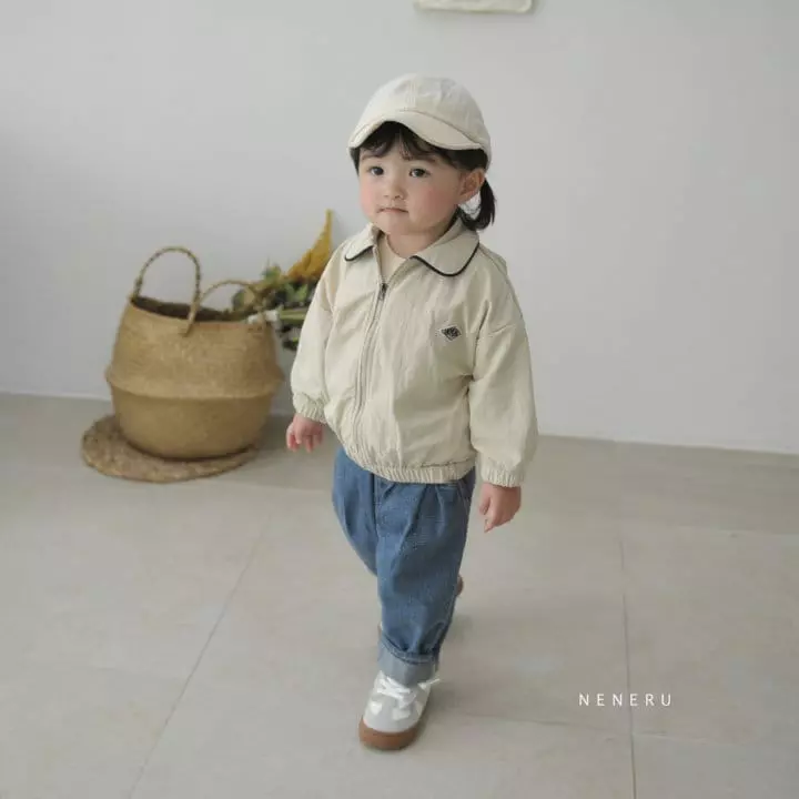 Neneru - Korean Baby Fashion - #babyboutiqueclothing - Bebe Top Collar Color Jumper - 3