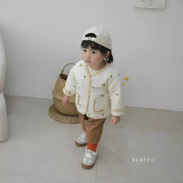 Neneru - Korean Baby Fashion - #babyclothing - Bebe Fruit Quilting Jacket