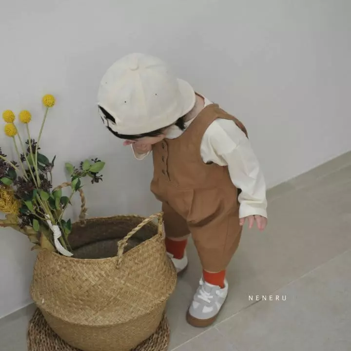 Neneru - Korean Baby Fashion - #babyclothing - Bebe New Circle Dungaree - 4