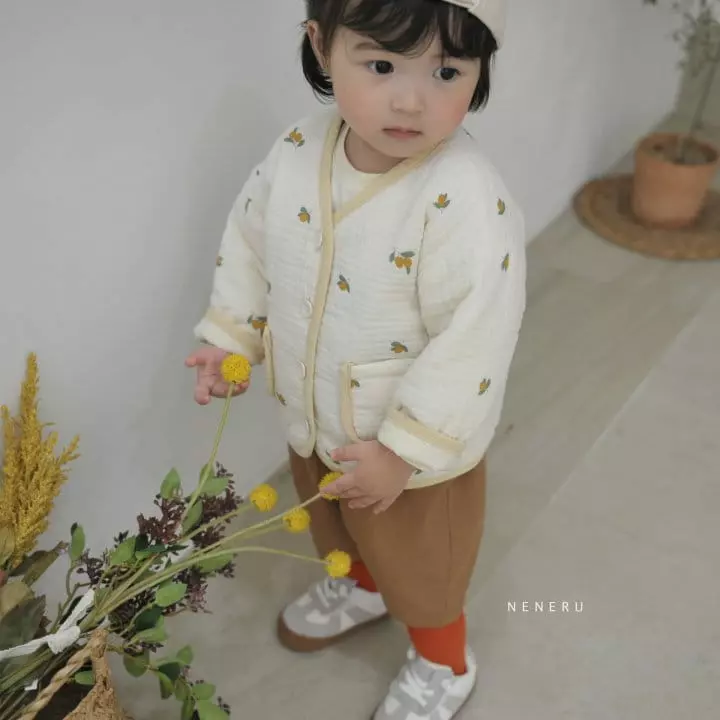 Neneru - Korean Baby Fashion - #babyfever - Bebe Fruit Quilting Jacket - 3