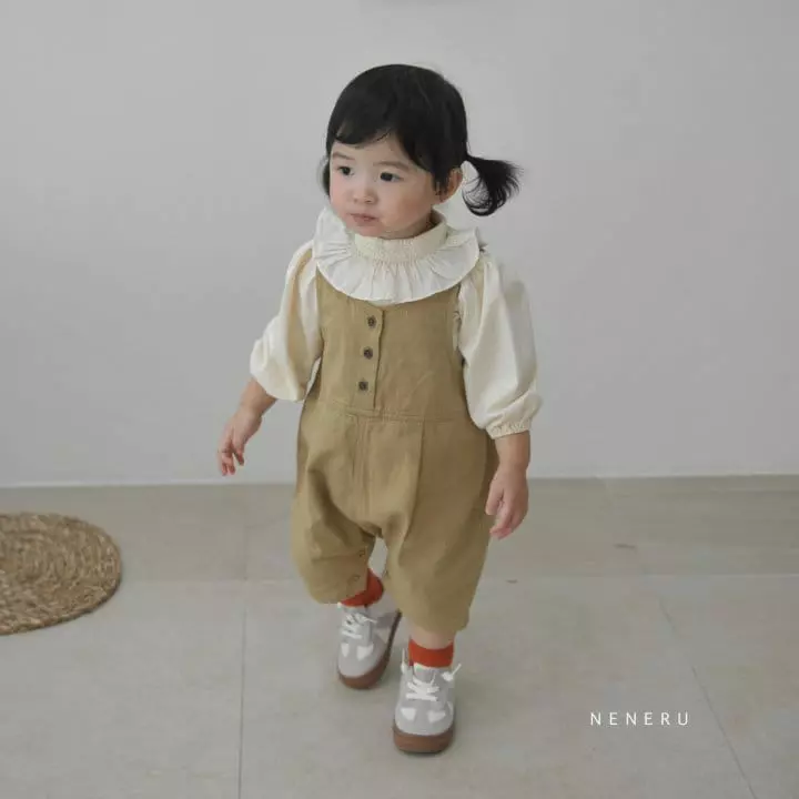 Neneru - Korean Baby Fashion - #babyfever - Bebe New Circle Dungaree - 5