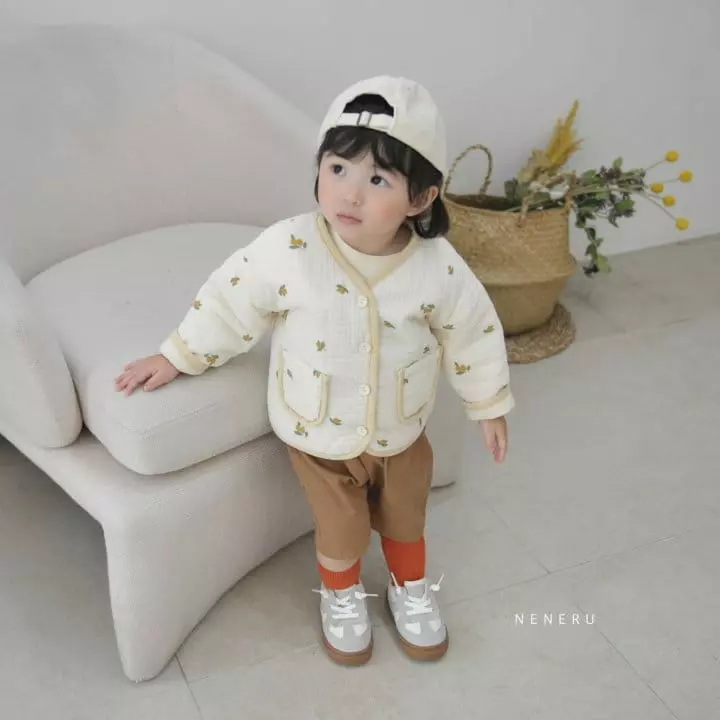 Neneru - Korean Baby Fashion - #babyfever - Bebe Fruit Quilting Jacket - 4