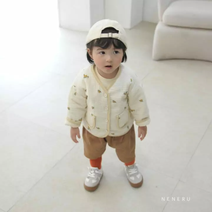 Neneru - Korean Baby Fashion - #babyoninstagram - Bebe Fruit Quilting Jacket - 6