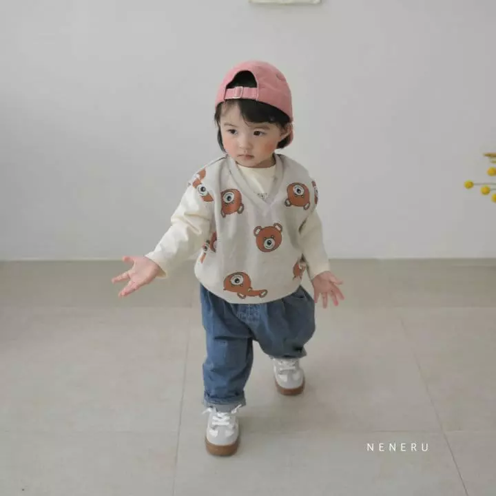 Neneru - Korean Baby Fashion - #babyoninstagram - Bear Vest
