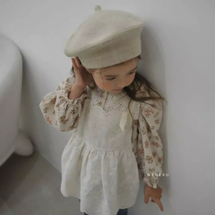 Neneru - Korean Baby Fashion - #babyoutfit - Flower Blouse - 3