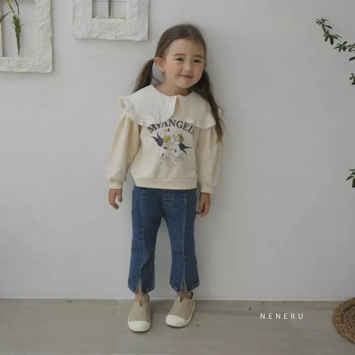 Neneru - Korean Baby Fashion - #babyoutfit - Angel Collar Tee - 10