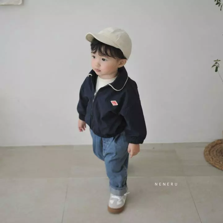 Neneru - Korean Baby Fashion - #babyoutfit - Bebe Top Collar Color Jumper - 11