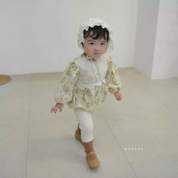 Neneru - Korean Baby Fashion - #babyootd - Four Garden Bodysuit - 4