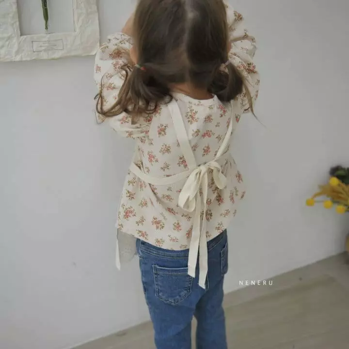 Neneru - Korean Baby Fashion - #onlinebabyboutique - Flower Blouse - 5