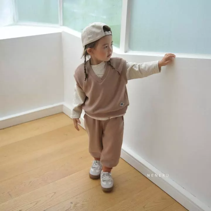 Neneru - Korean Children Fashion - #prettylittlegirls - Kid Best Top Bottom Set - 4