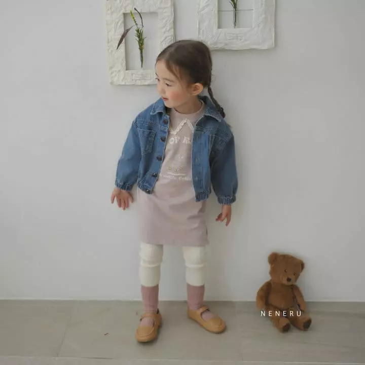 Neneru - Korean Children Fashion - #childofig - Kid Dandan Denim Jacket - 2
