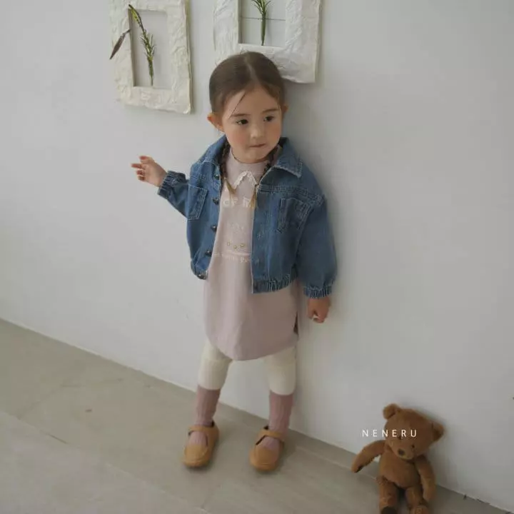 Neneru - Korean Children Fashion - #childofig - Kid Dandan Denim Jacket - 3