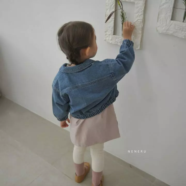 Neneru - Korean Children Fashion - #childofig - Kid Dandan Denim Jacket - 4
