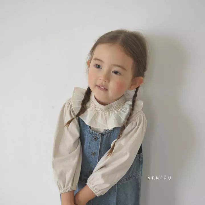 Neneru - Korean Children Fashion - #childrensboutique - New Circle Dungarees - 5