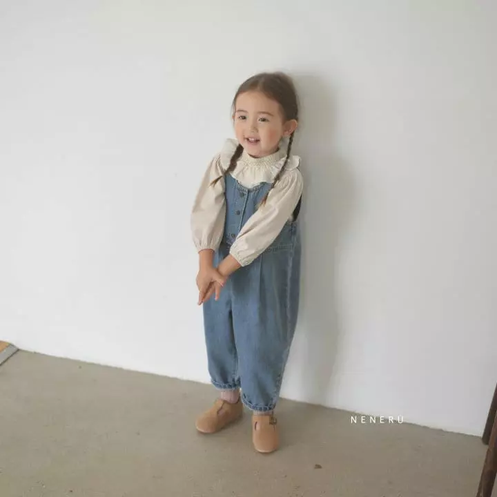 Neneru - Korean Children Fashion - #designkidswear - New Circle Dungarees - 6