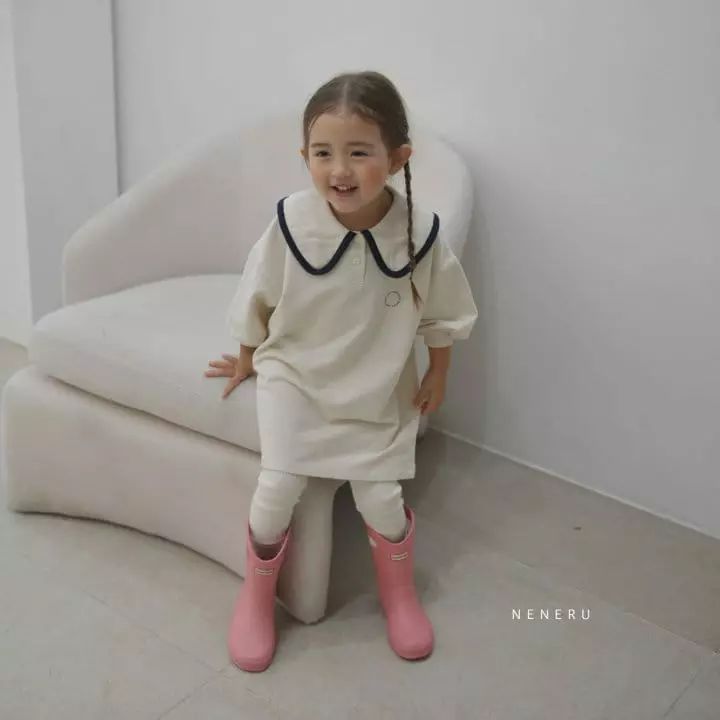 Neneru - Korean Children Fashion - #discoveringself - Kid Collar One-piece - 10