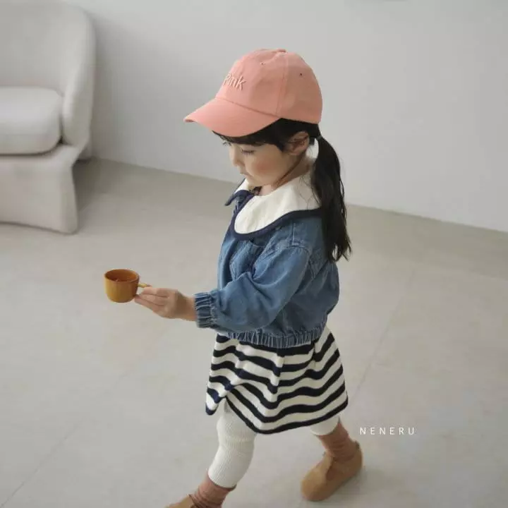 Neneru - Korean Children Fashion - #discoveringself - Kid Dandan Denim Jacket - 6