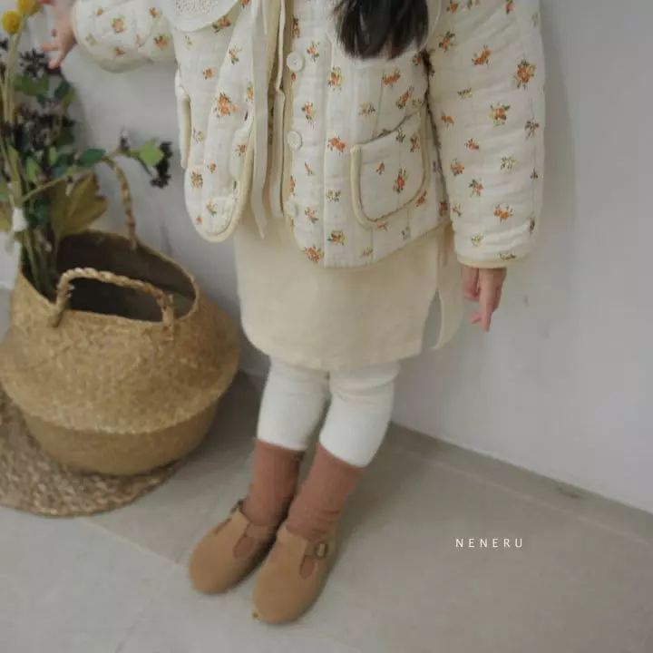 Neneru - Korean Children Fashion - #discoveringself - Kid Floria Quiting Jacket - 3