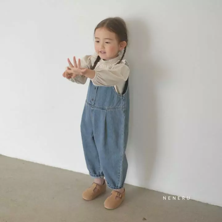 Neneru - Korean Children Fashion - #discoveringself - New Circle Dungarees - 7