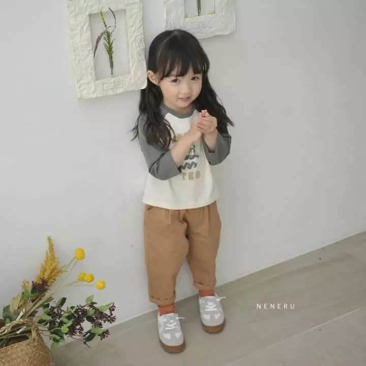 Neneru - Korean Children Fashion - #fashionkids - Step Bear Raglan Tee - 5