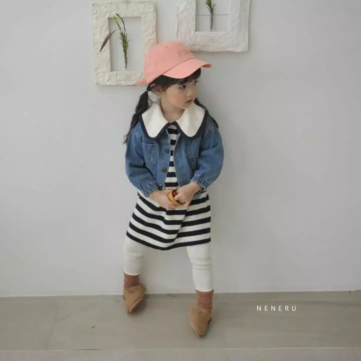 Neneru - Korean Children Fashion - #fashionkids - Kid Dandan Denim Jacket - 7