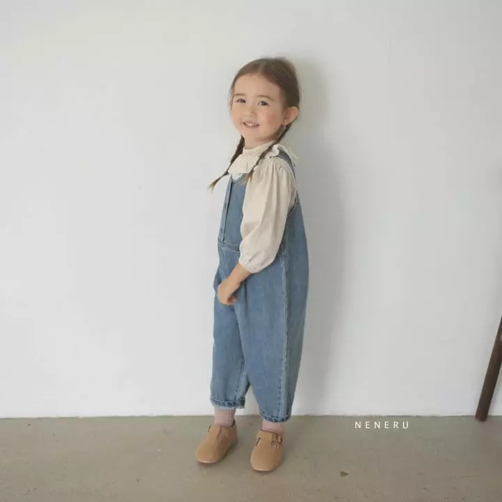 Neneru - Korean Children Fashion - #fashionkids - New Circle Dungarees - 8